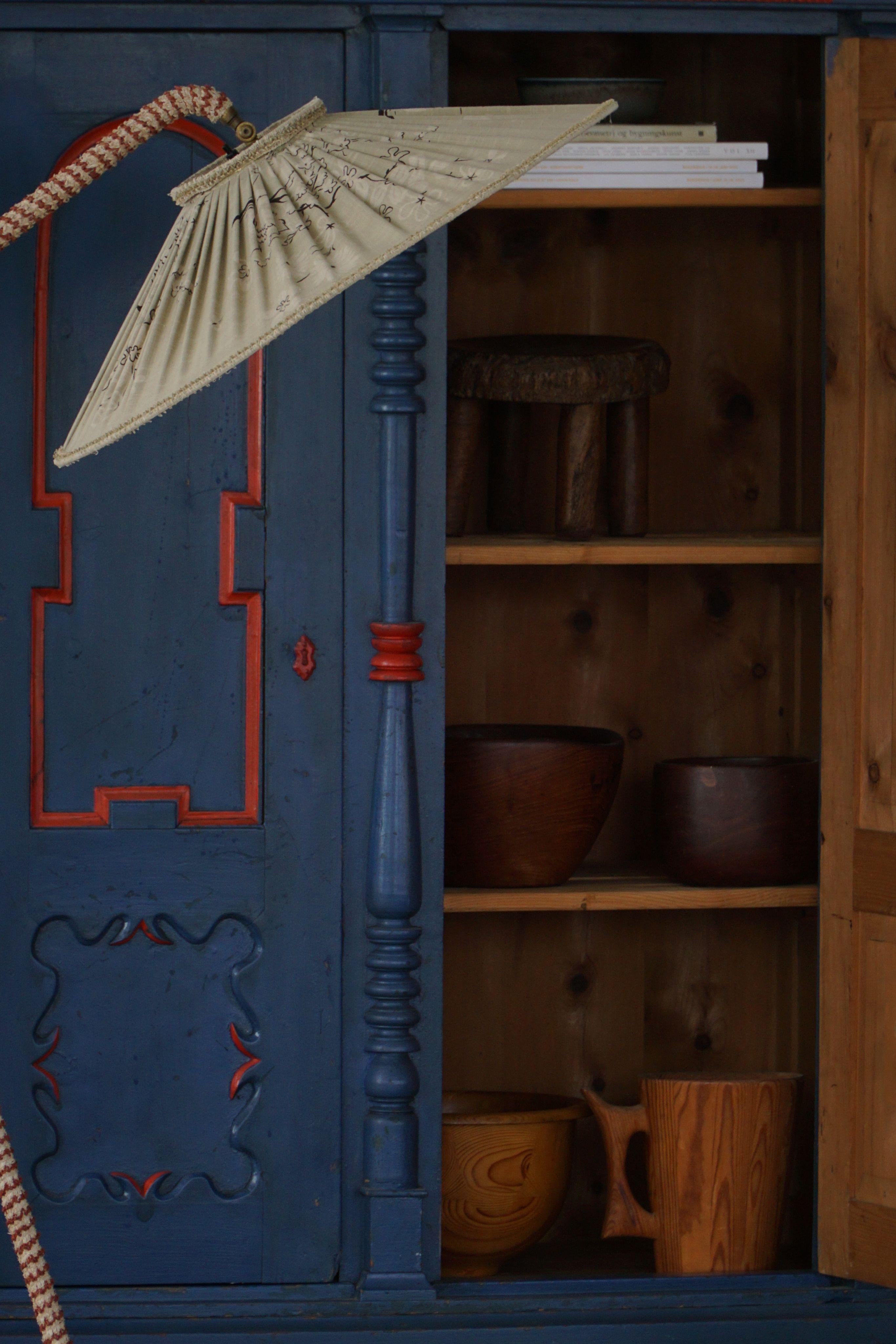 19th Century Swedish Painted Folk Art Cabinet, Handcrafted in Sweden For Sale 7