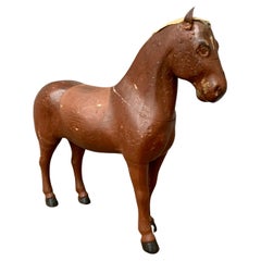 19th Century Swedish Painted Folk Art Wooden Horse