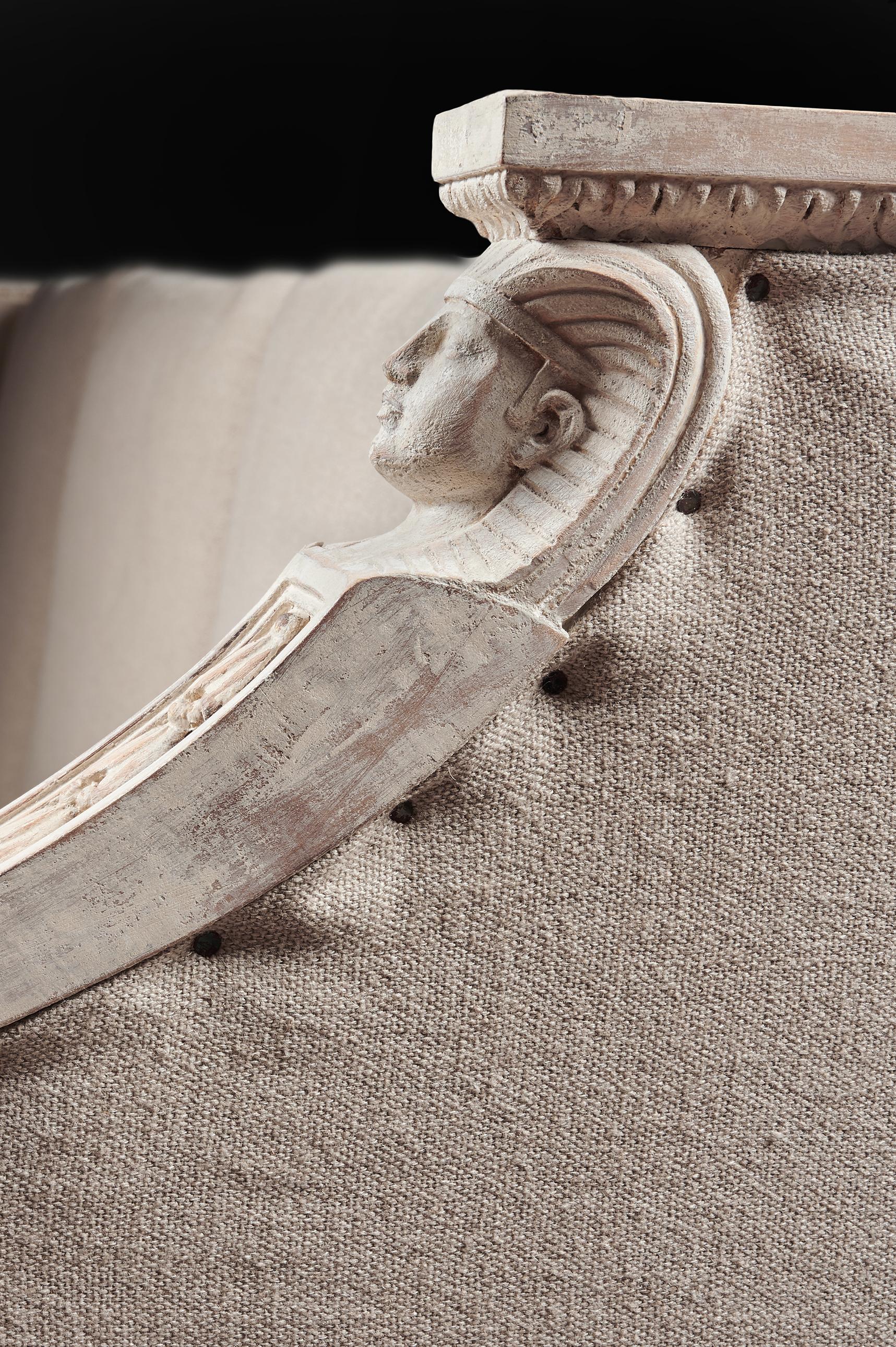 19th Century Swedish Painted Griffin Sofa Gustavian 3
