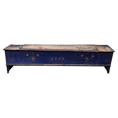 19th Century Swedish Painted Pine Chest or Bench