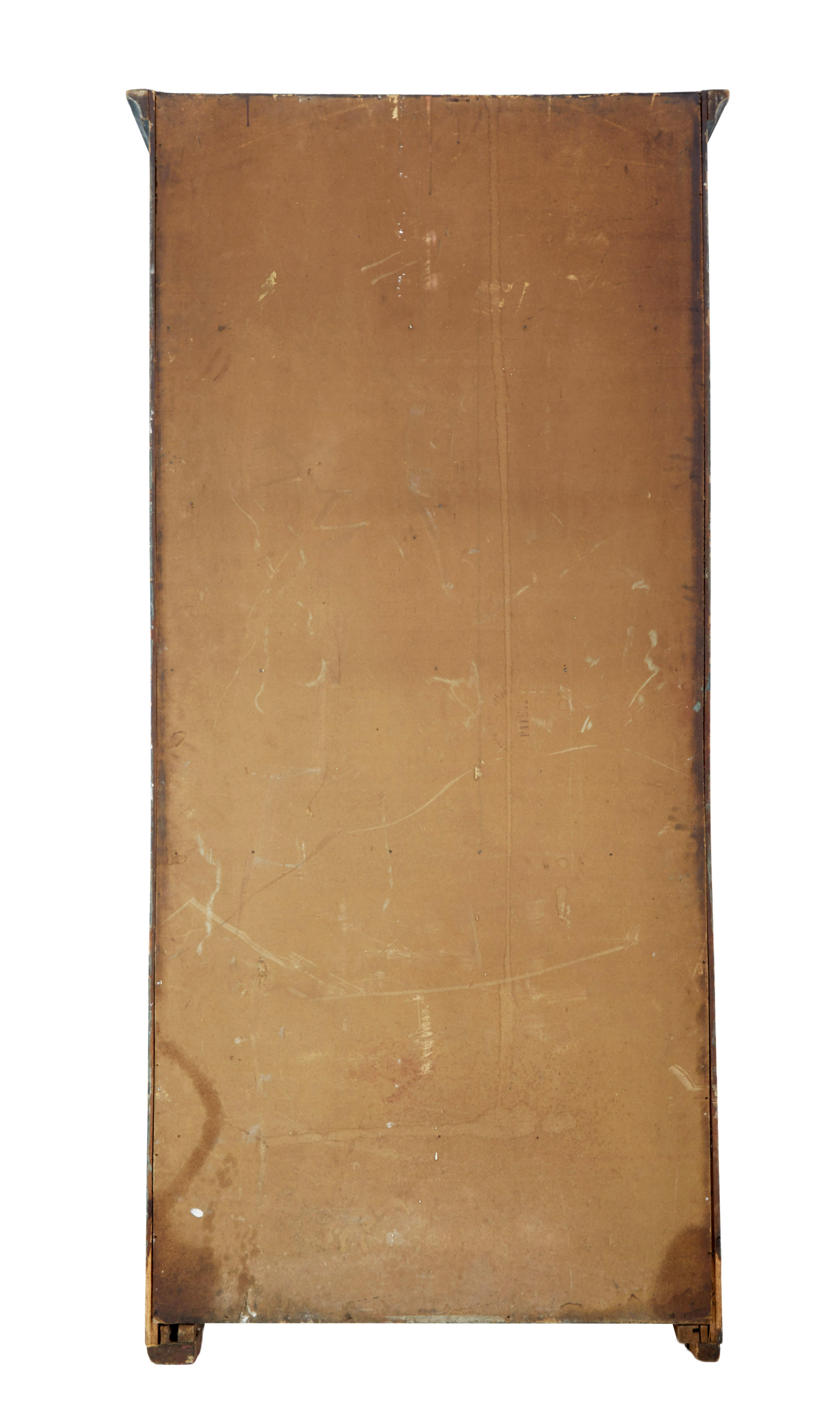 19th Century Swedish Painted Pine Kitchen Cupboard 1