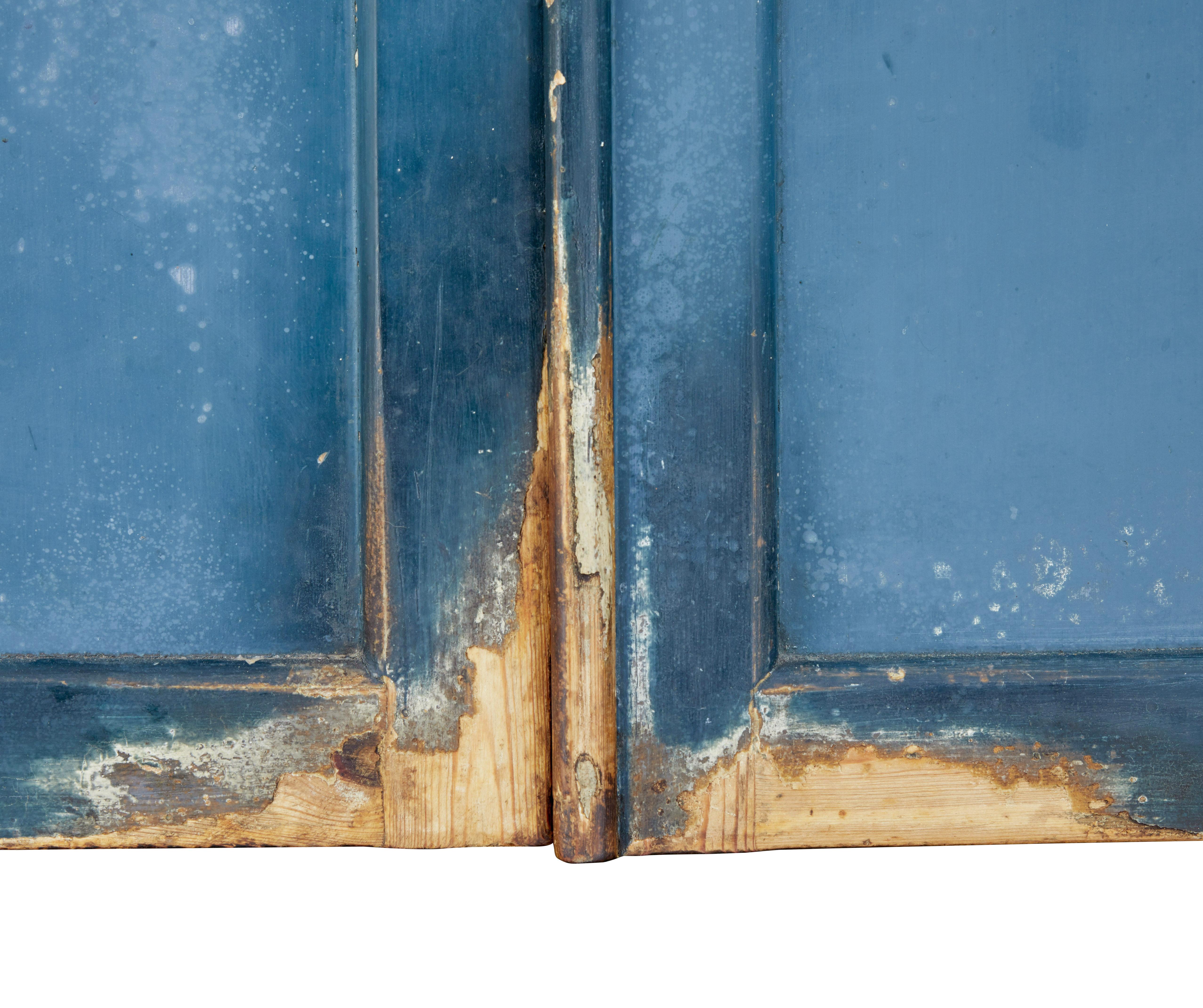 19th Century Swedish Painted Pine Kitchen Cupboard 4
