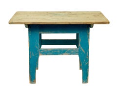19th century Swedish painted pine side table