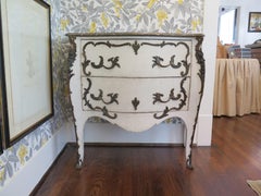 19th Century Swedish Painted Rococo Commode