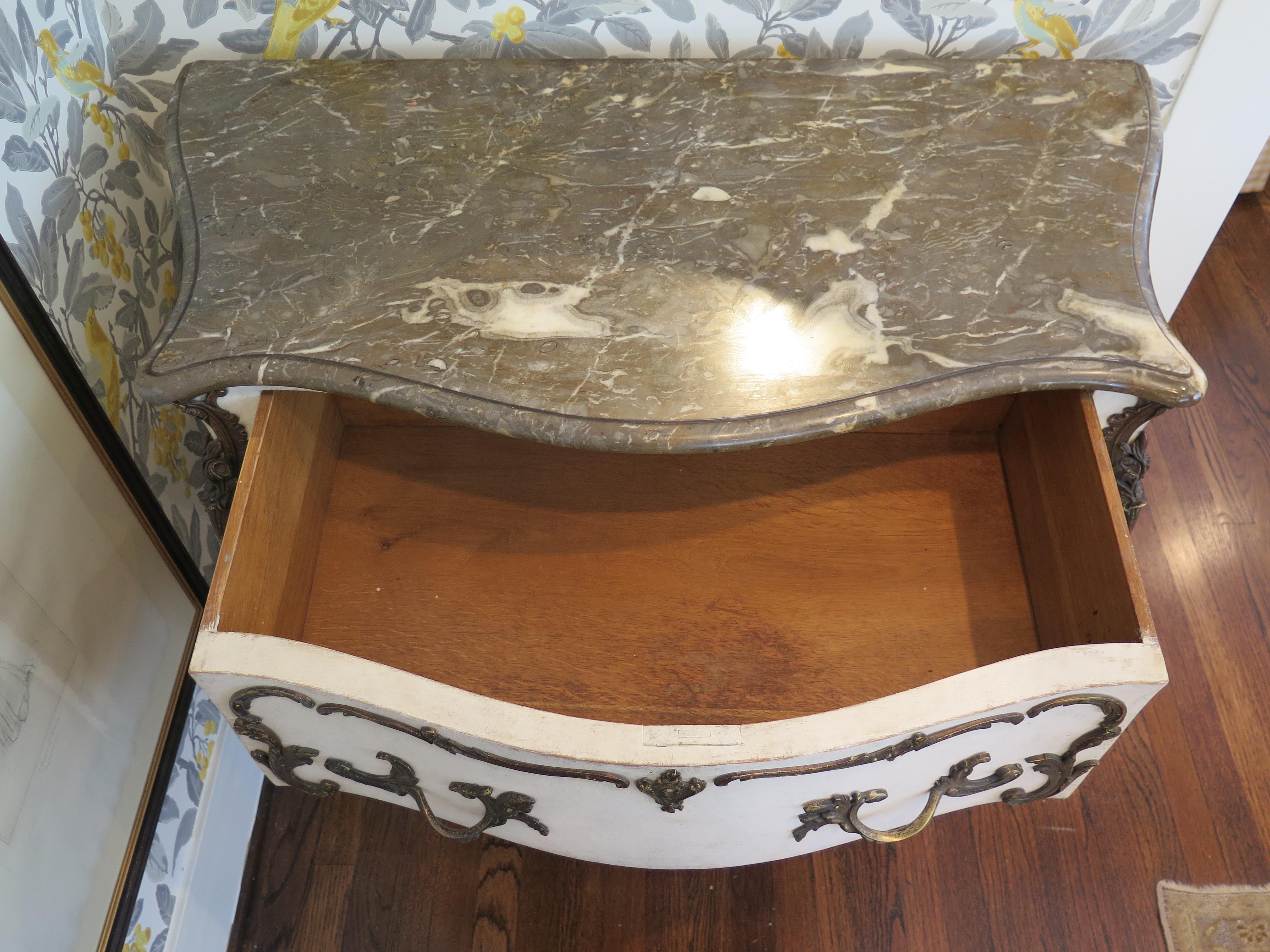 19th Century Swedish Painted Rococo Commode For Sale 5
