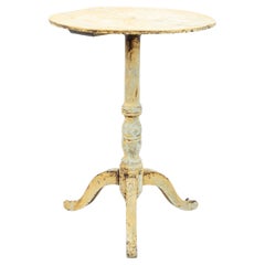 Antique 19th Century Swedish Painted Tripod Table