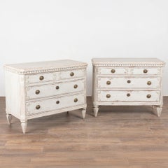 19th Century Swedish Pair of Chest of Drawers