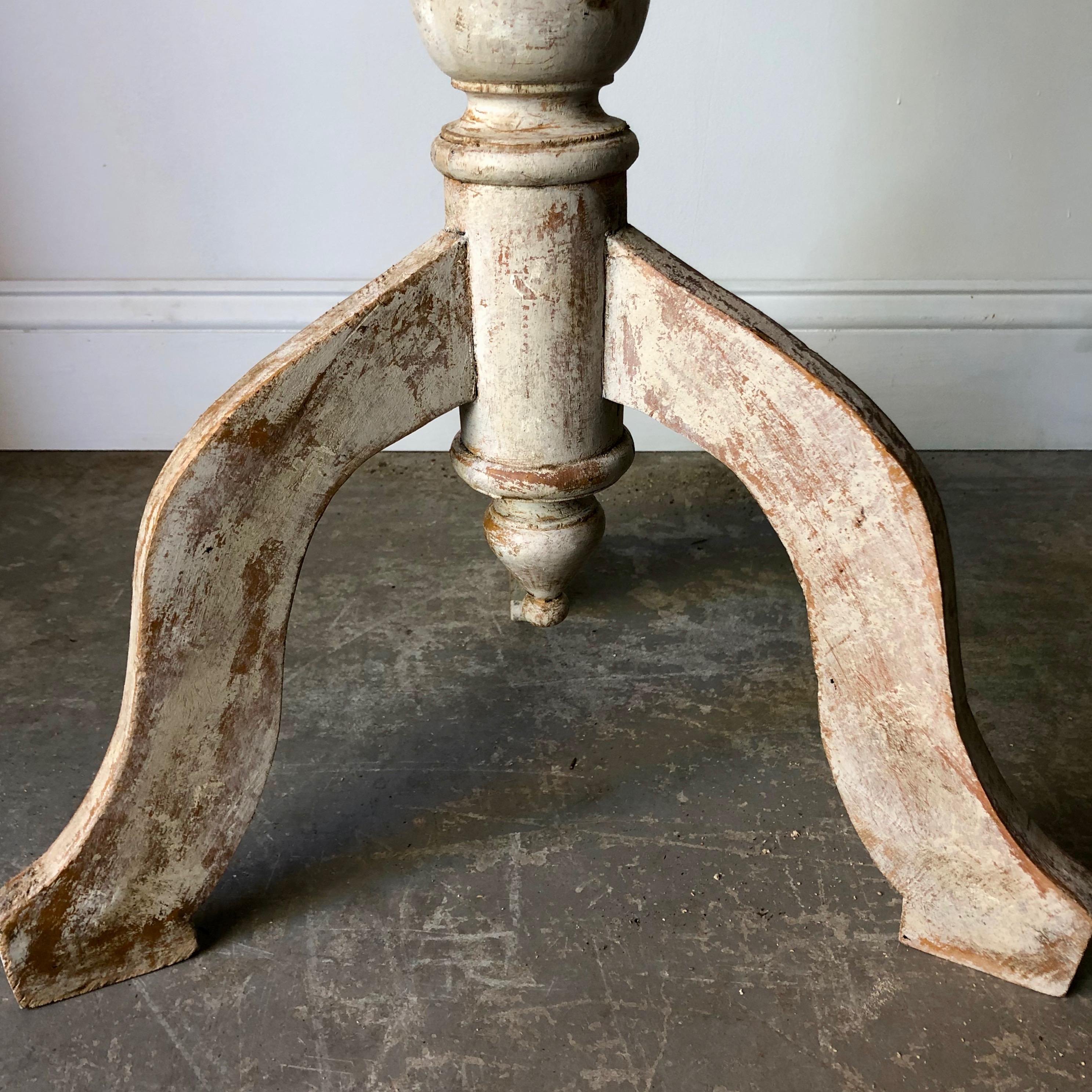 19th Century Swedish Pedestal Table In Good Condition In Charleston, SC