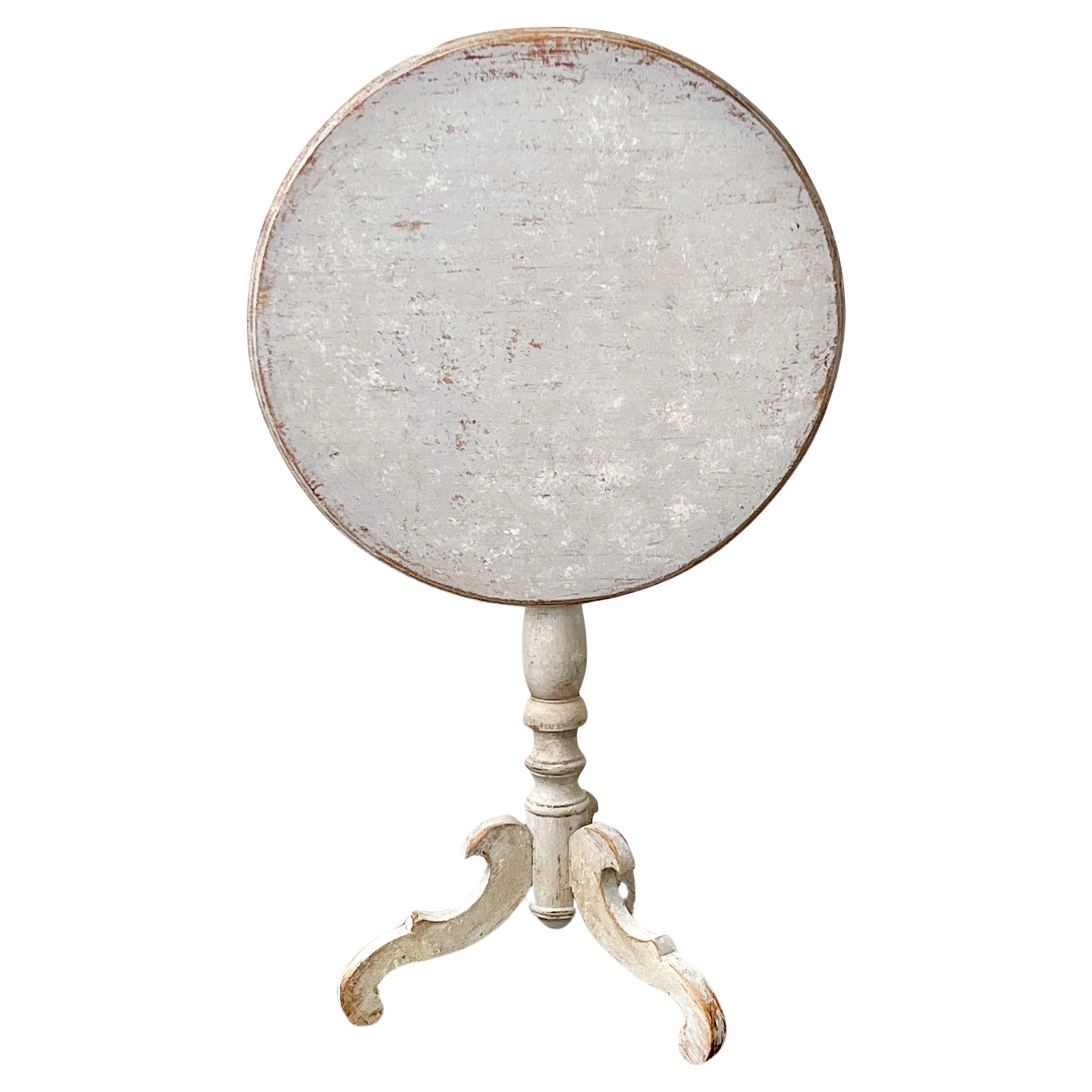 Mesa sueca de pedestal del siglo XIX