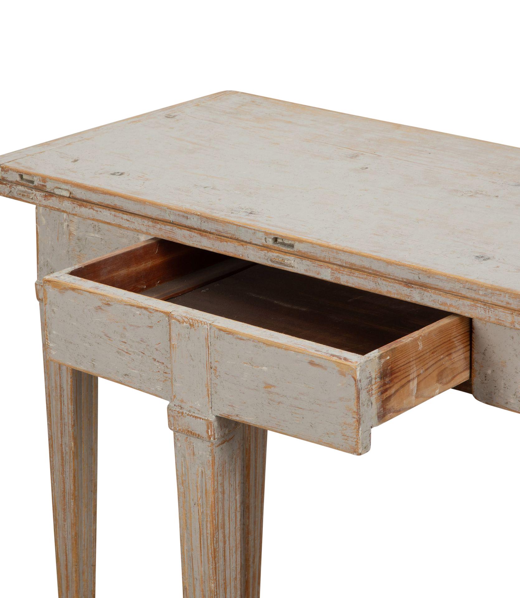 19th Century Swedish Period Gustavian Folding Card Table 3