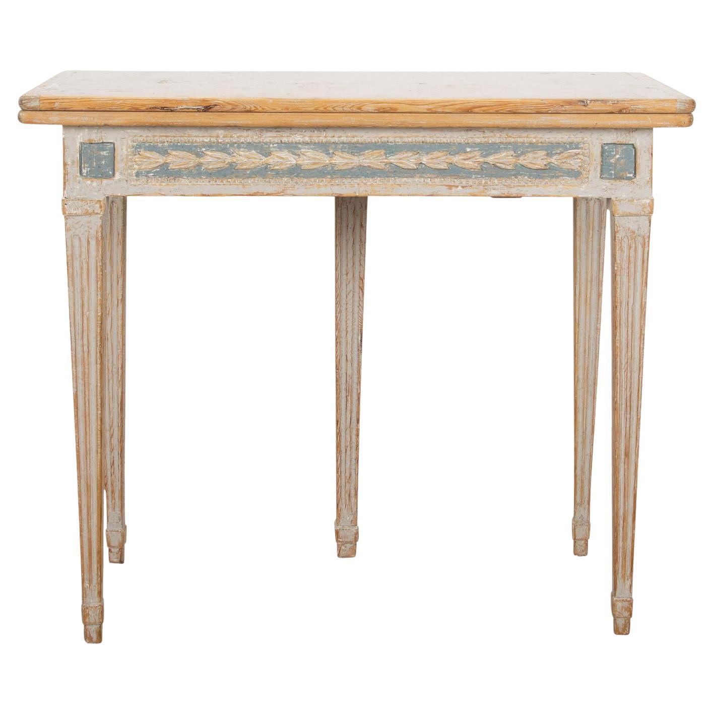 19th Century Swedish Period Gustavian Folding Card Table