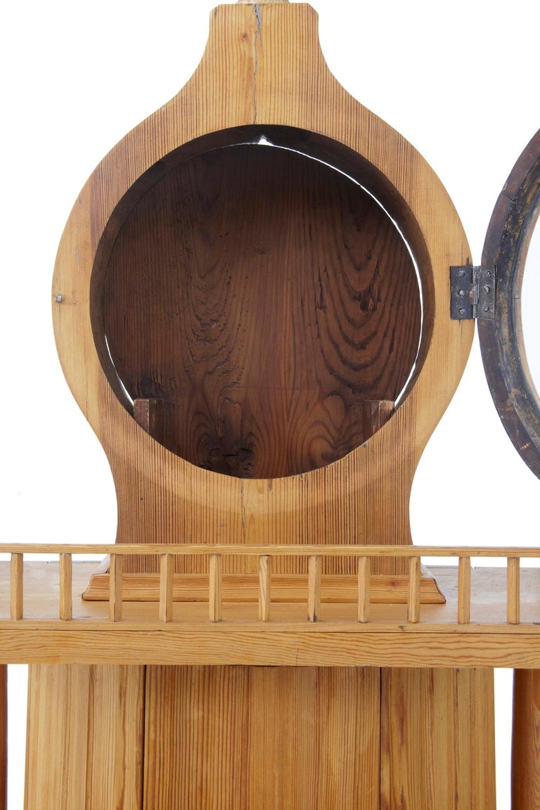 19th century Swedish pine kitchen cupboard For Sale at 1stDibs