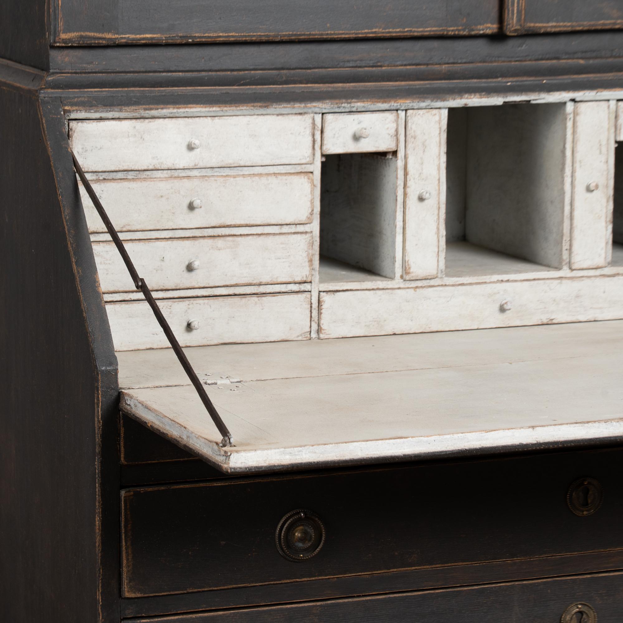 Pino Segreteria in pino svedese del XIX secolo in vendita