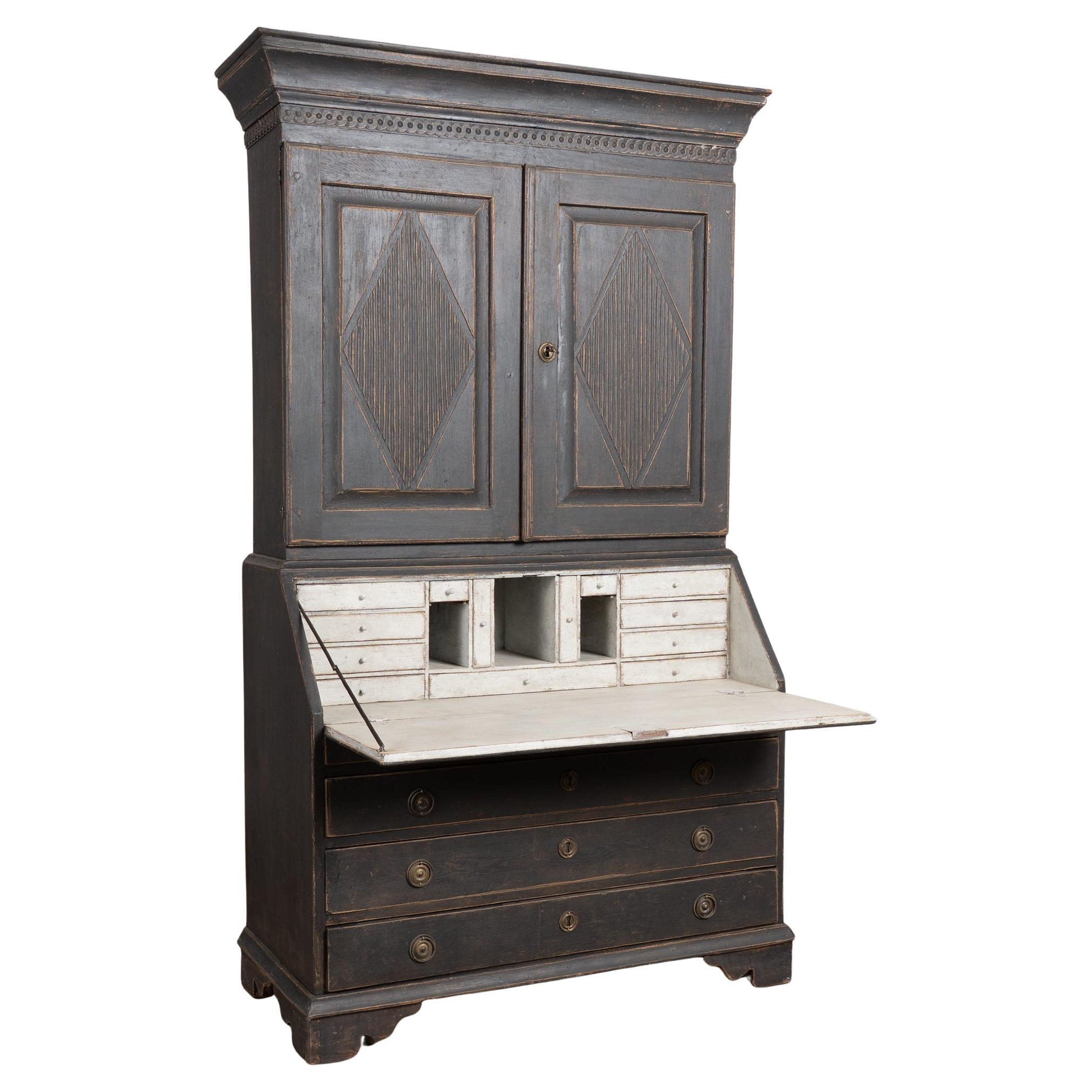 19th Century Swedish Pine Secretary Bureau