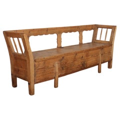 19th Century Swedish Pine Settle