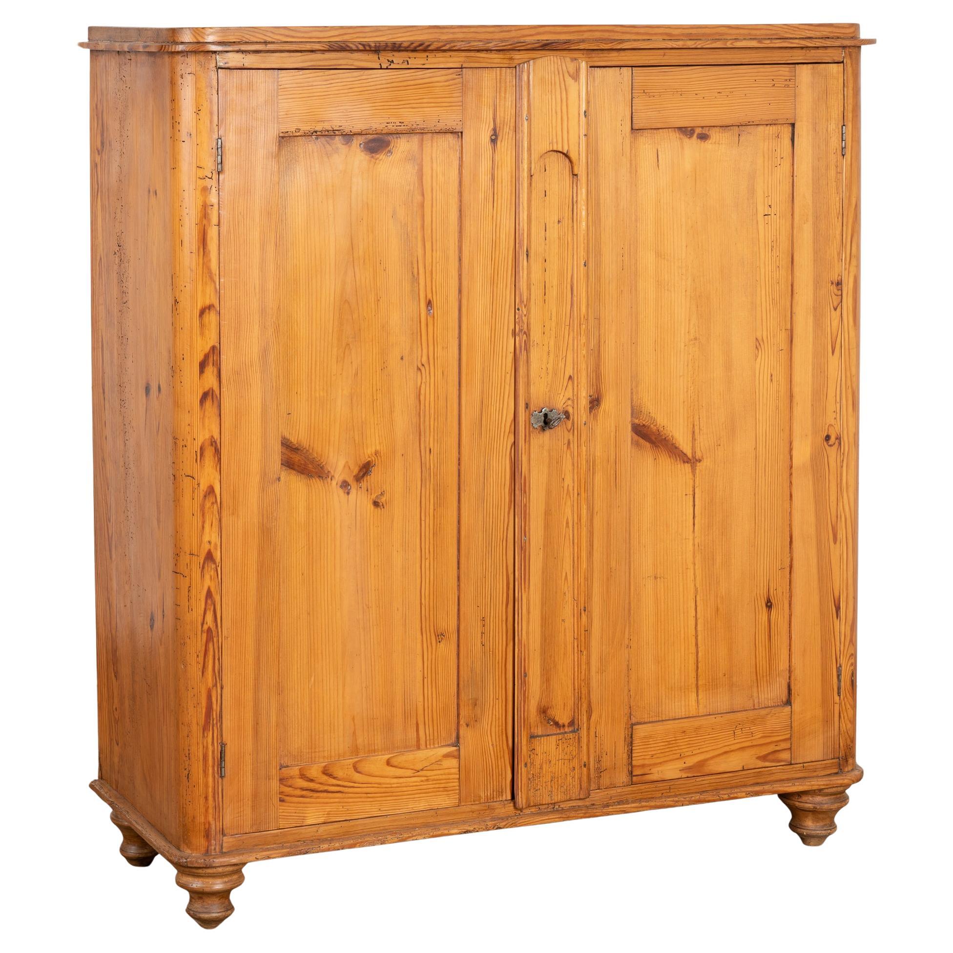 19th Century Swedish Pine Sideboard Cabinet