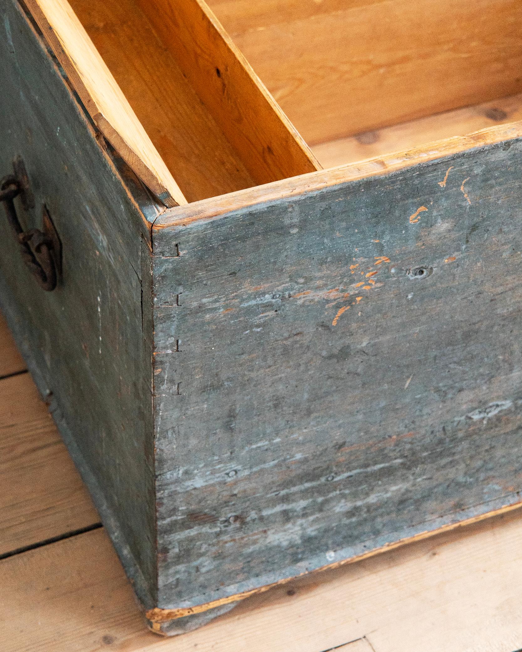 19th Century Swedish Provincial Folk Art Chest 1