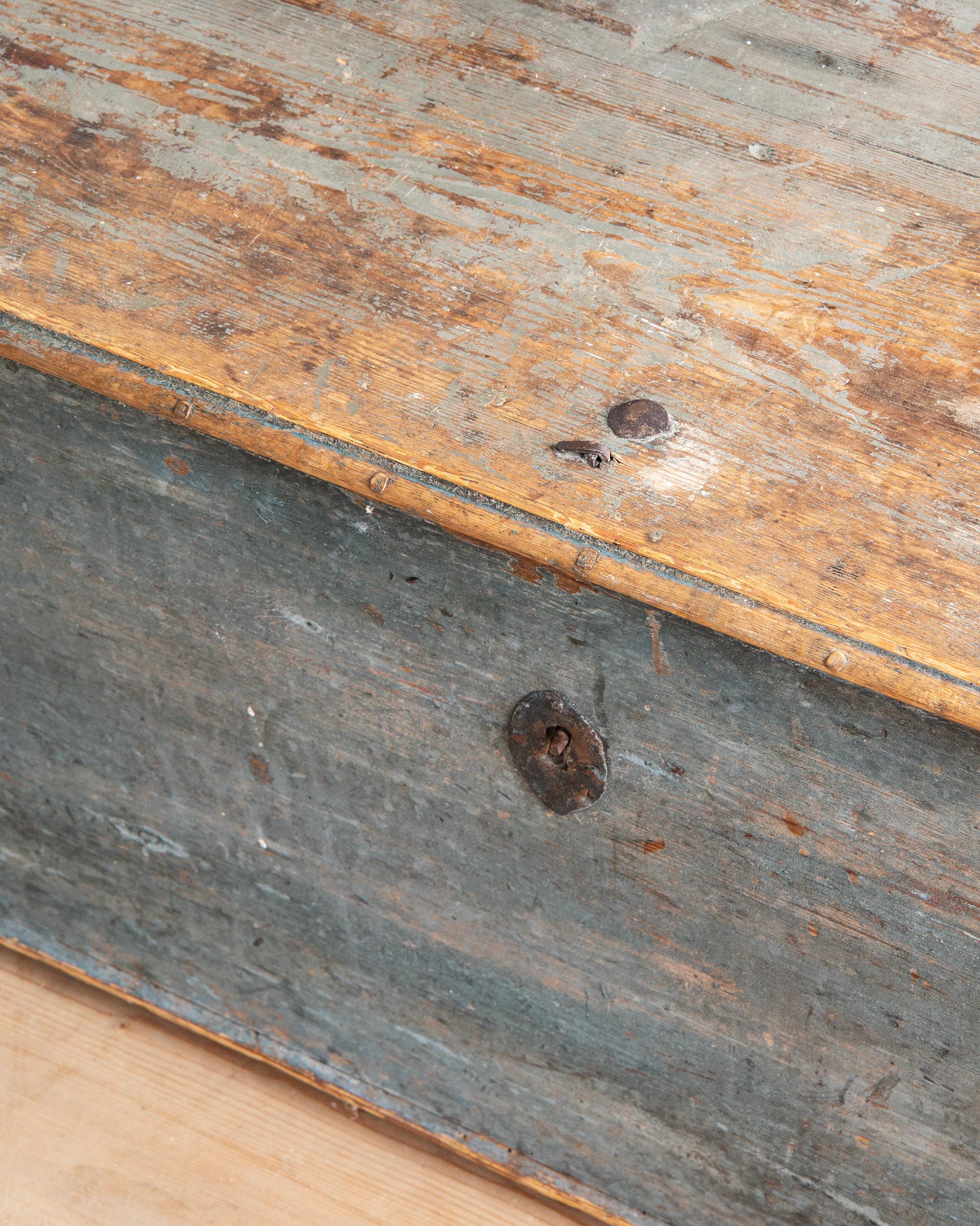 19th Century Swedish Provincial Folk Art Chest 2