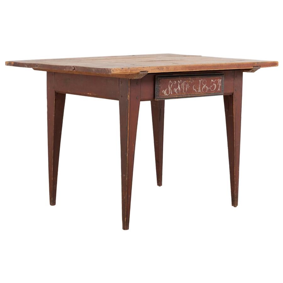 19th Century Swedish Provincial Gustavian Table For Sale