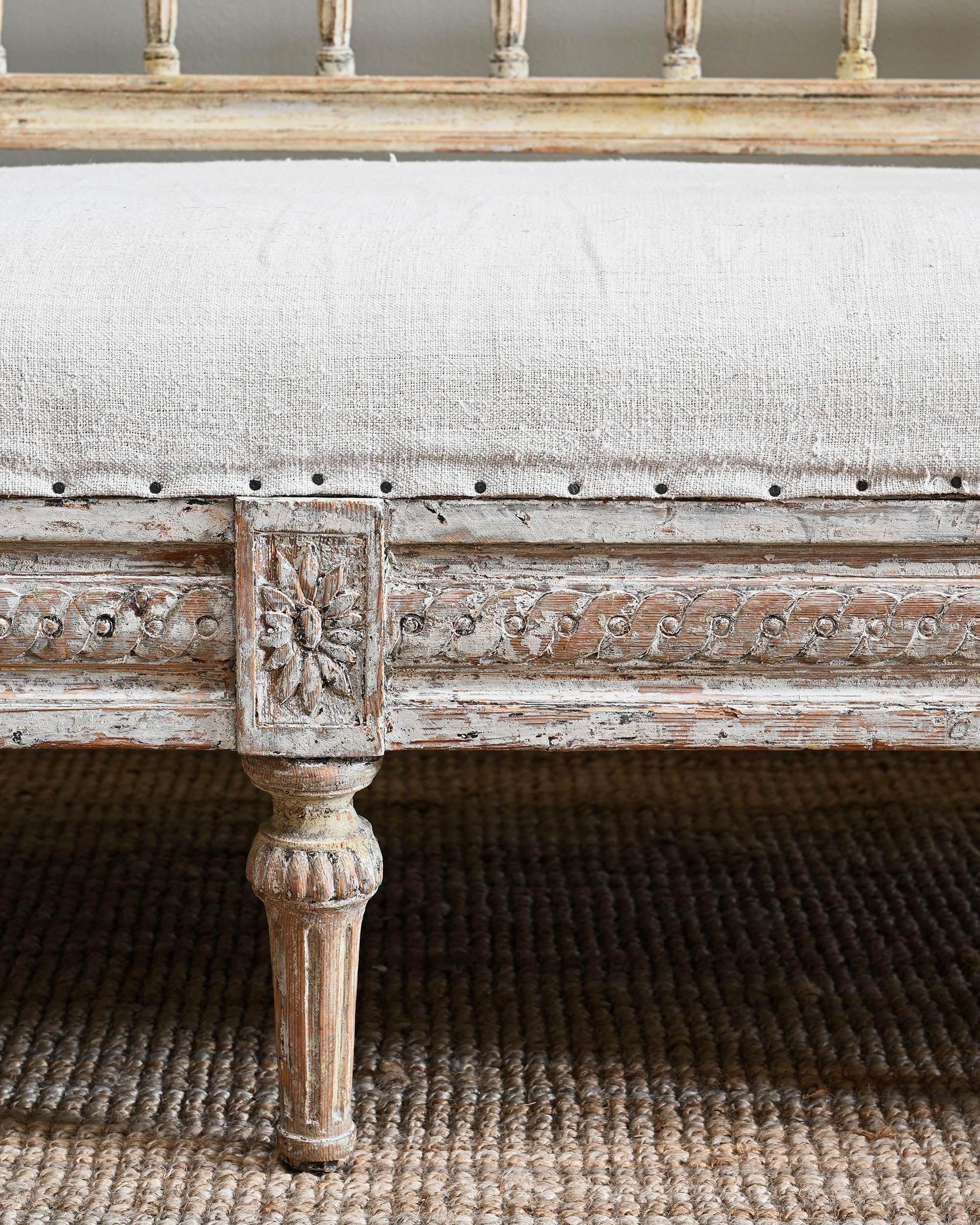 Hand-Crafted 19th Century Swedish Provincial Sofa