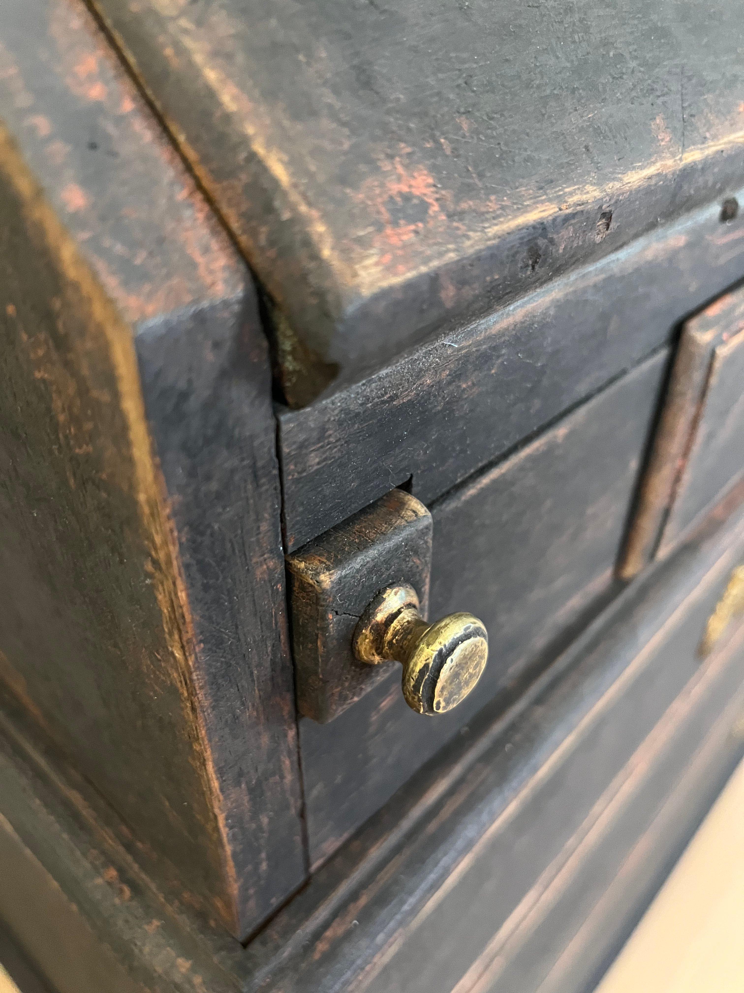 19th Century Swedish Gustavian Style Secretary / Writing Desk - Painted For Sale 2