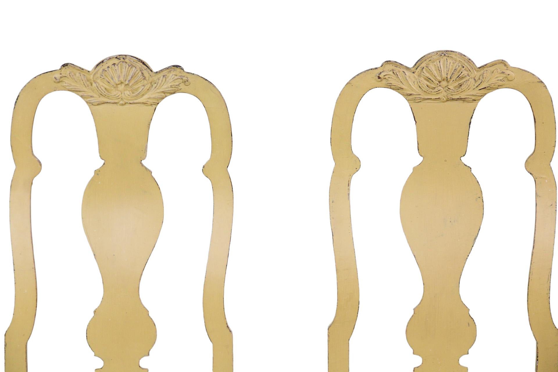 19th Century Swedish Rococo-style Dining Chairs In condizioni buone in vendita a Solebury, PA