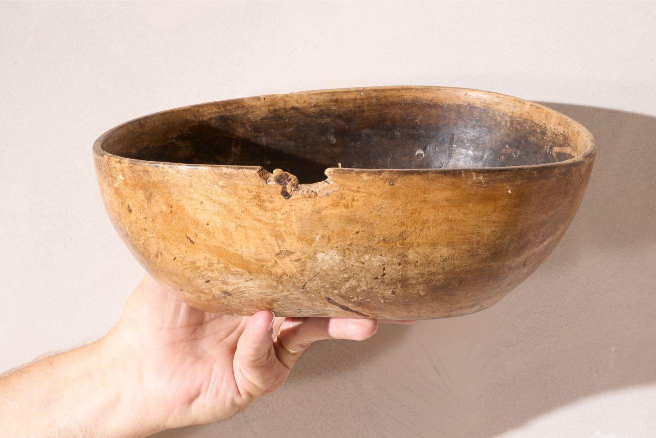 19th century Swedish root bowl - No2 In Good Condition For Sale In Malton, GB