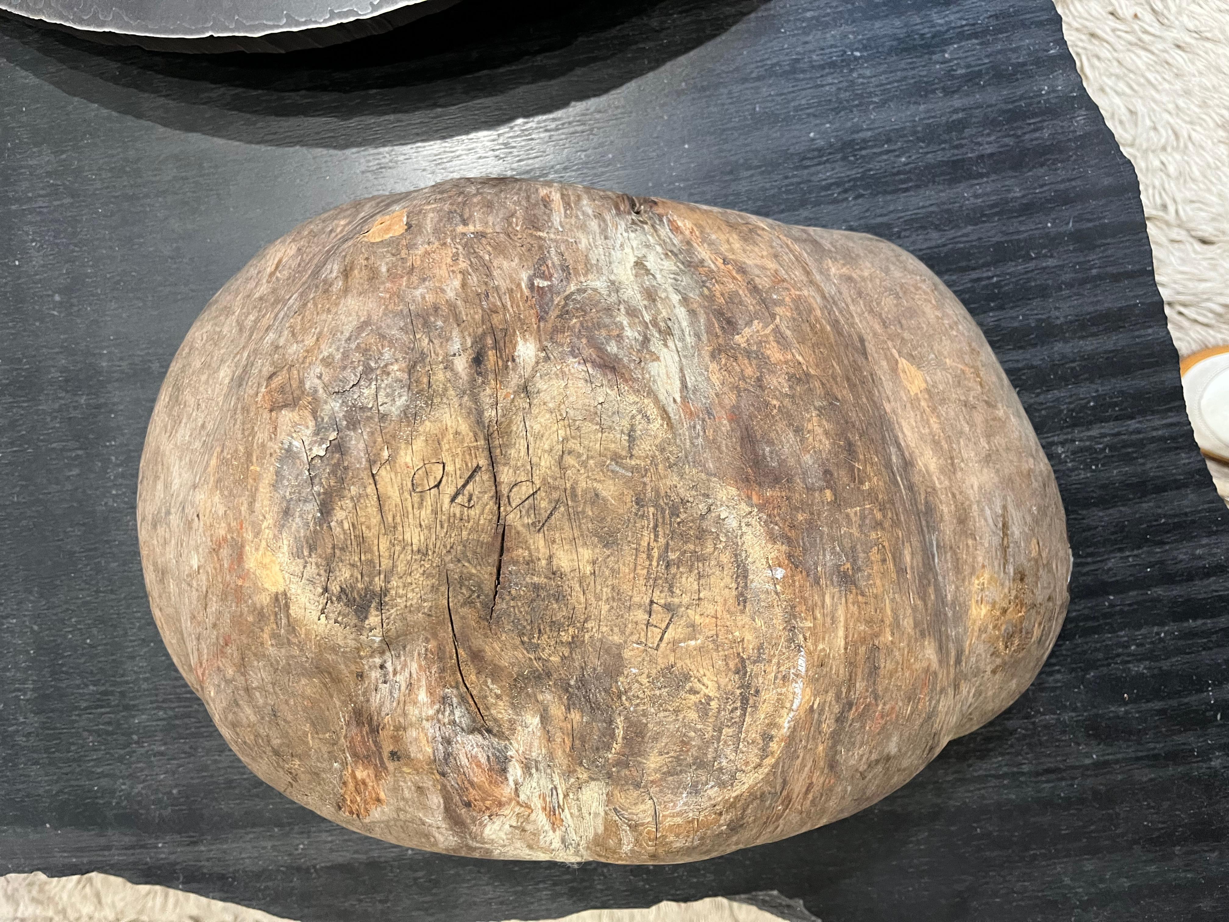 Hand-Crafted 19th Century Swedish Root Wood Bowl For Sale