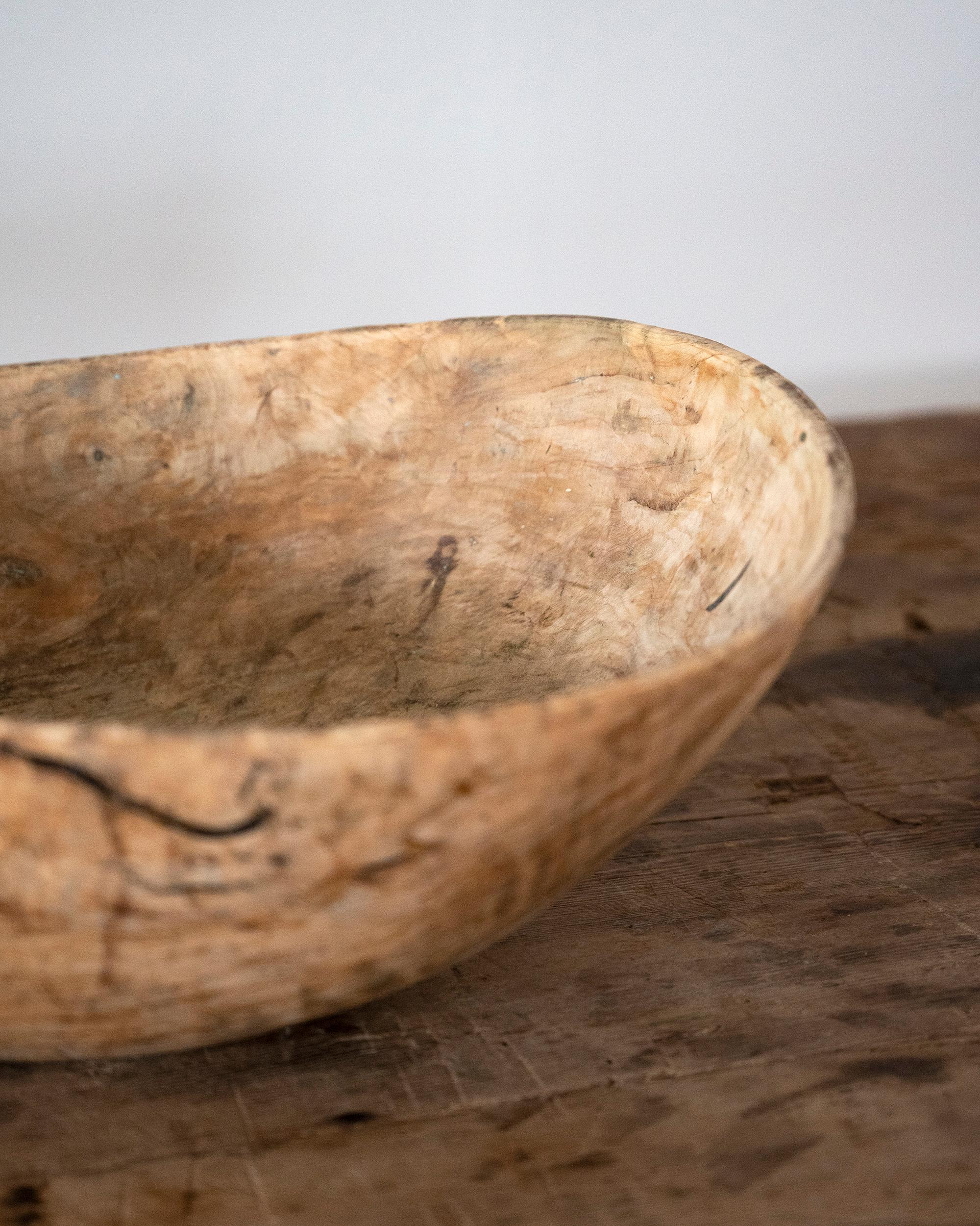 Hand-Crafted 19th Century Swedish Root Wood Bowl  For Sale