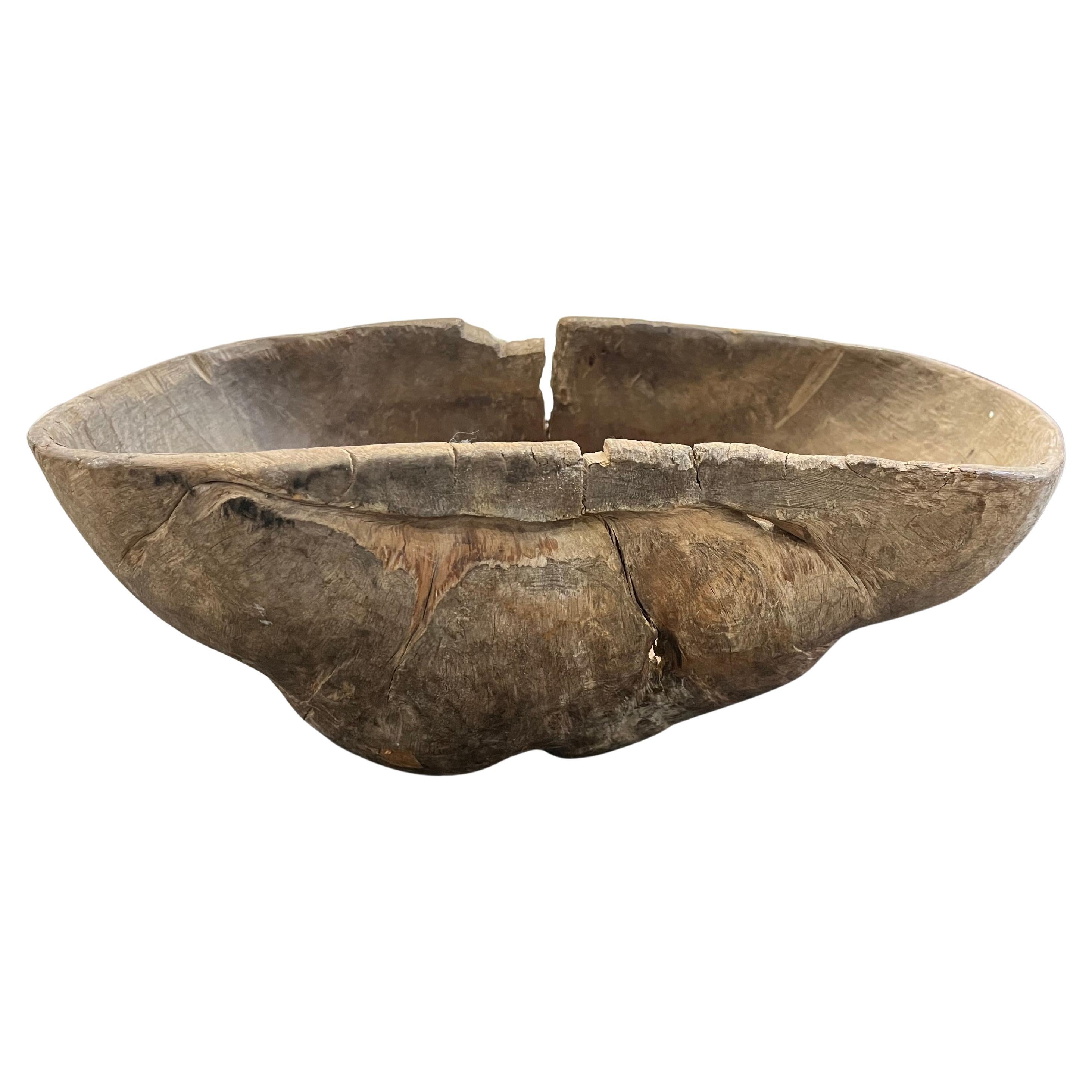 19th Century Swedish Root Wood Bowl For Sale