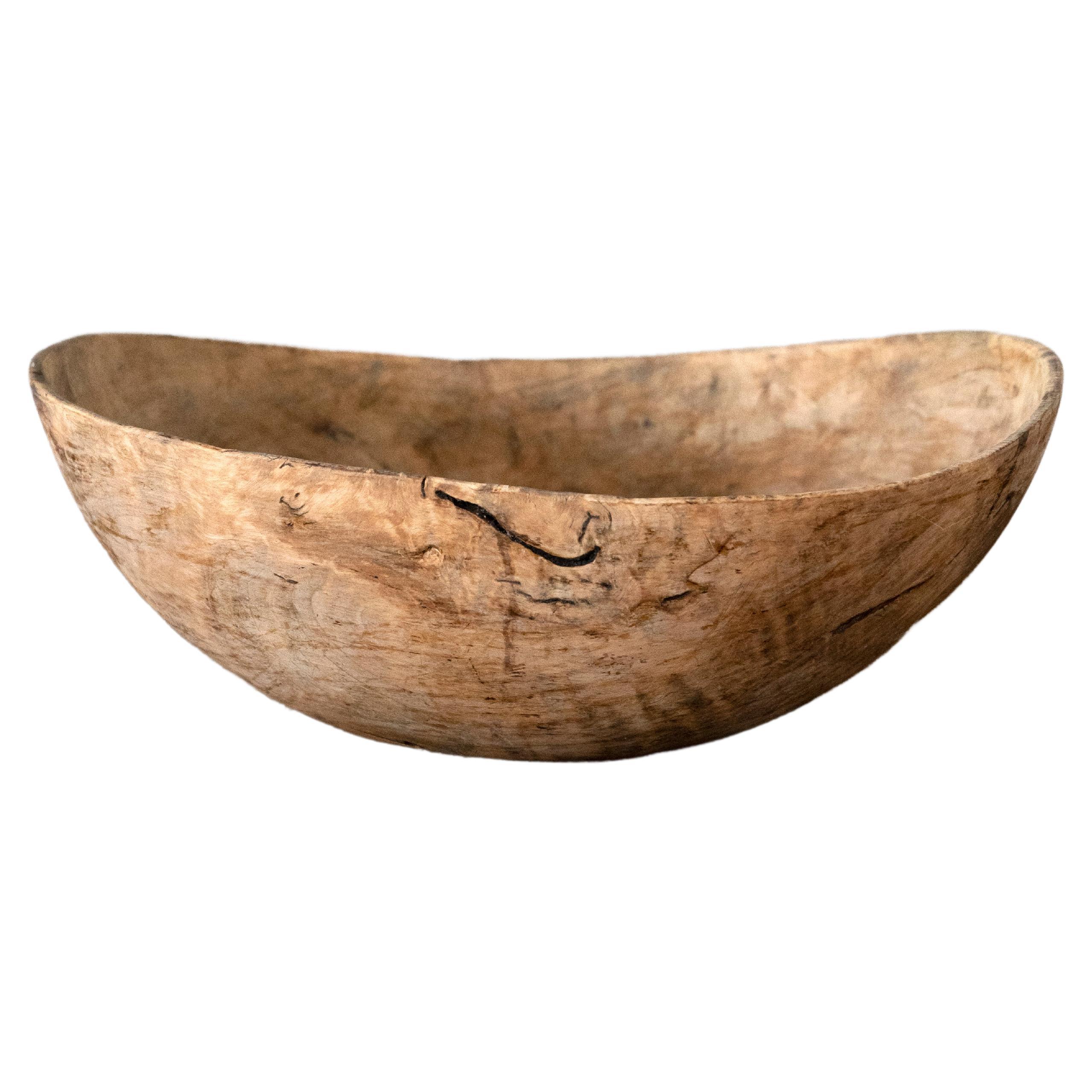 19th Century Swedish Root Wood Bowl  For Sale