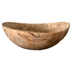 19th Century Swedish Root Wood Bowl 