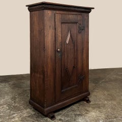 19th Century Swedish Rustic Armoire ~ Bonnetiere ~ Cabinet
