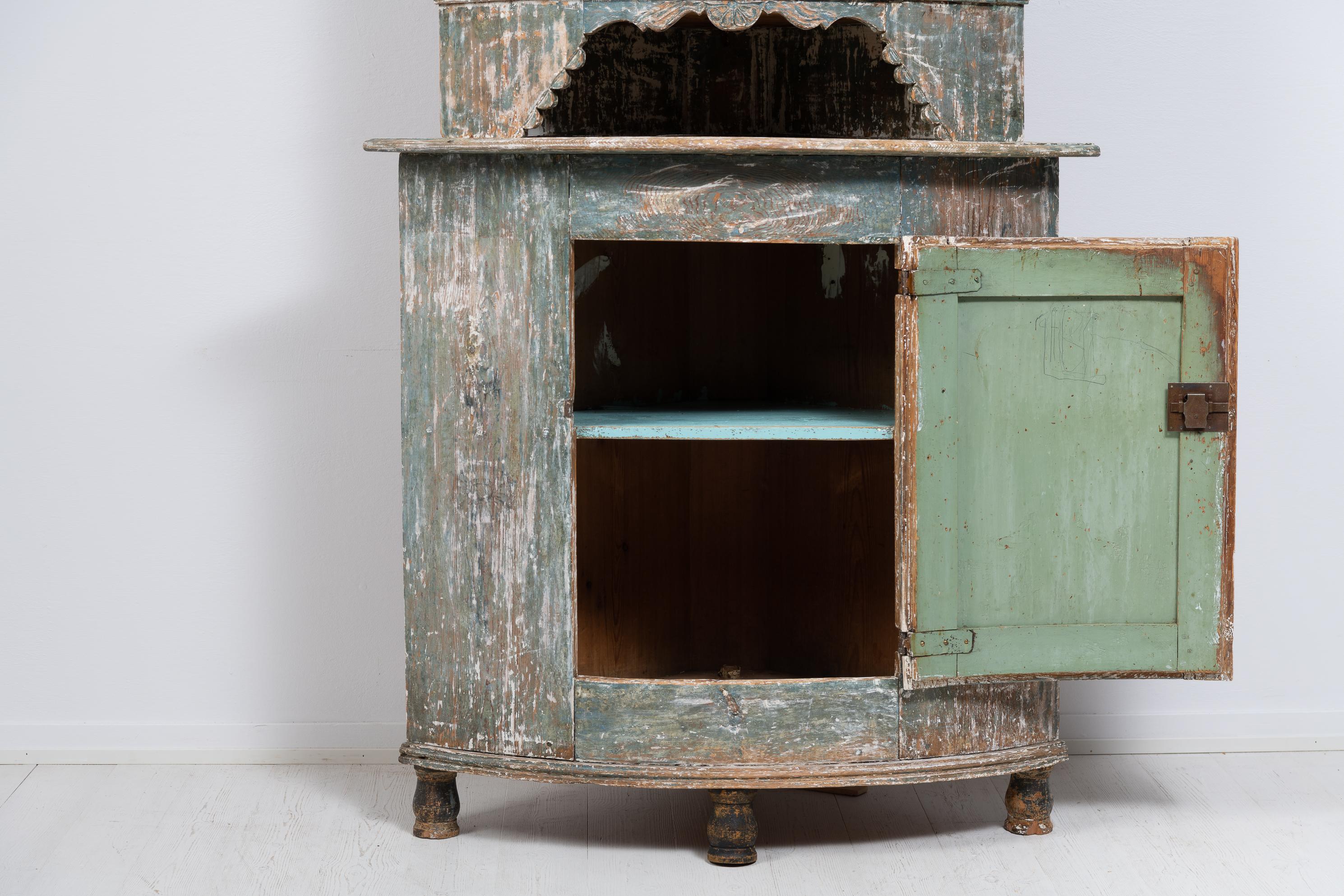 rustic corner cabinet