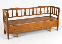 19th Century Swedish Settle Bench