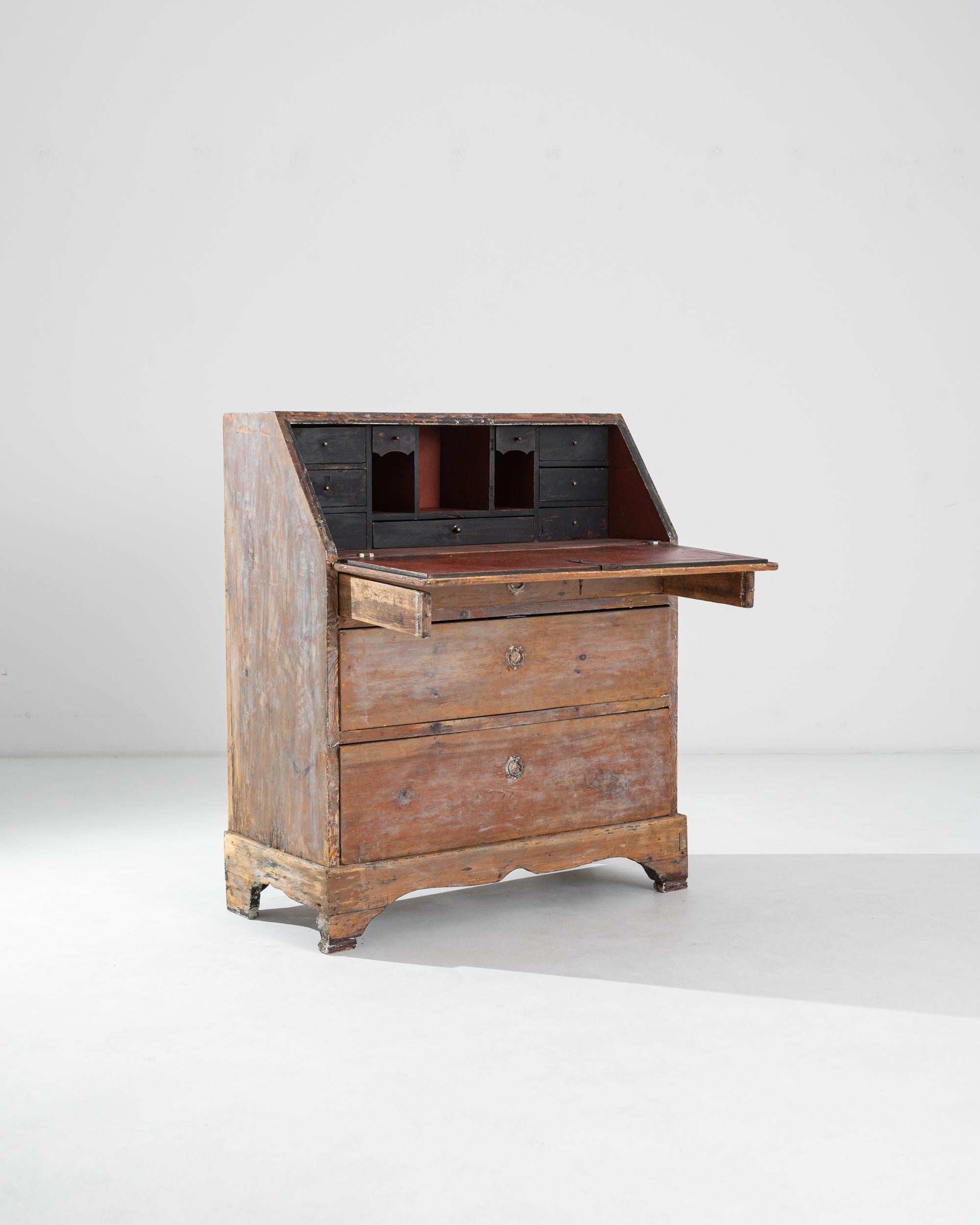 19th Century Swedish Slant Top Desk 11