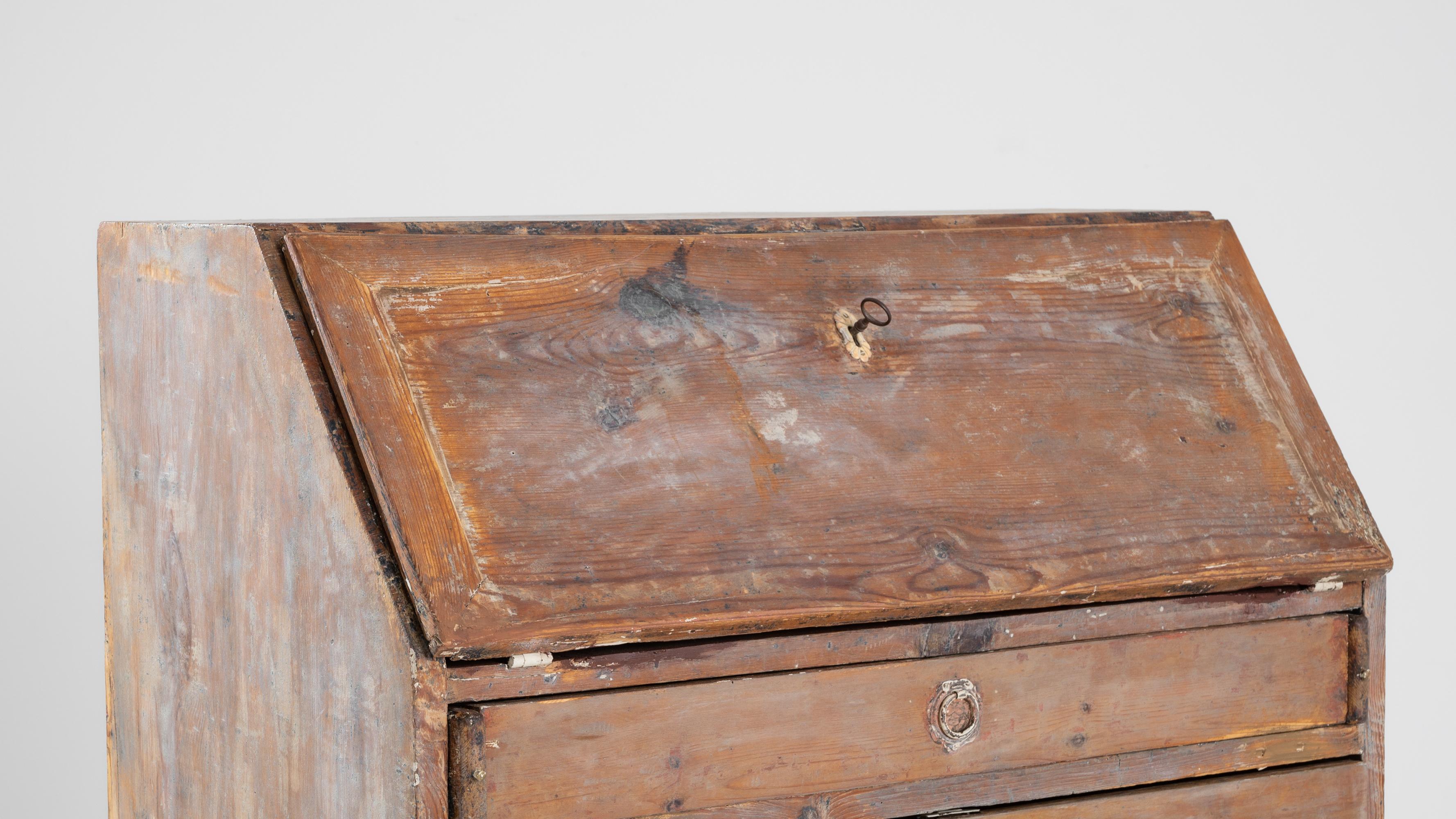 19th Century Swedish Slant Top Desk In Good Condition In High Point, NC