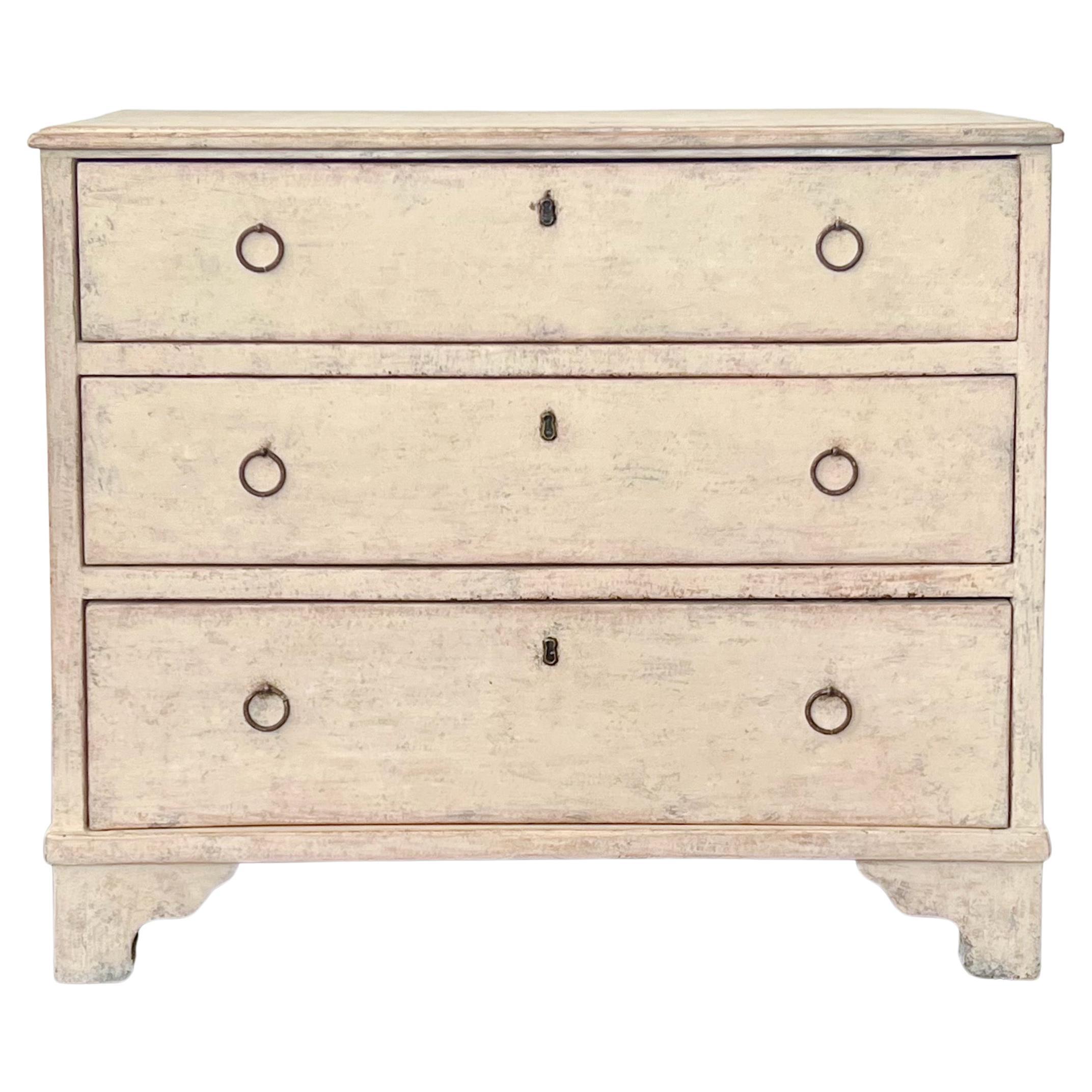 19th Century Swedish Small Chest of Drawers