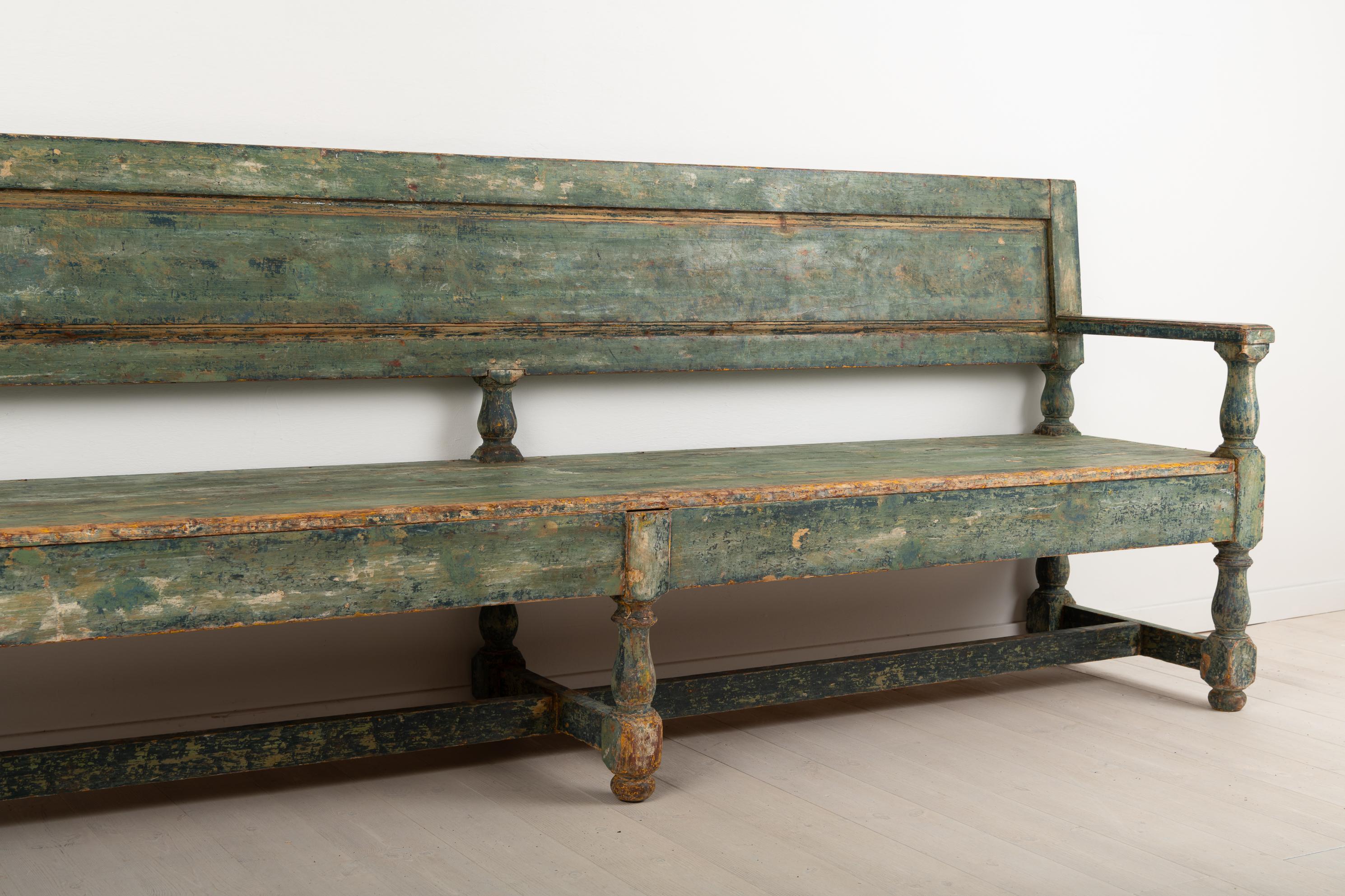 19th Century Swedish Sofa Bench in Baroque Style 8