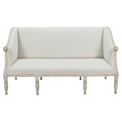 Canapé suédois du XIXe siècle à la manière d'Ephraim Ståhl