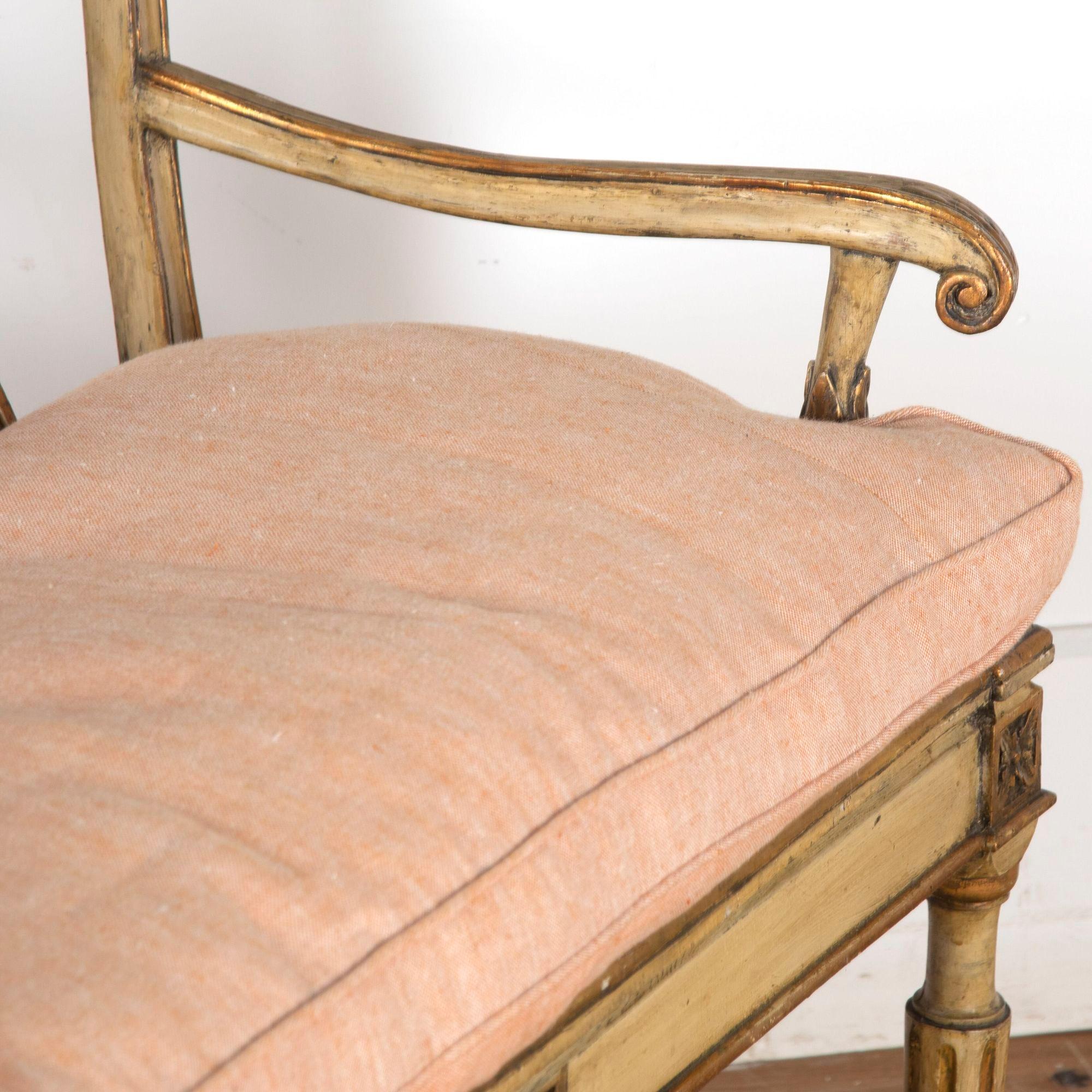 Mid 19th Century Swedish suite of painted furniture.
Sofa measurements;
Height - 100cm
Width - 101cm
Depth - 50cm
Chair measurements;
Height - 98cm
Width - 60cm
Depth - 50cm.