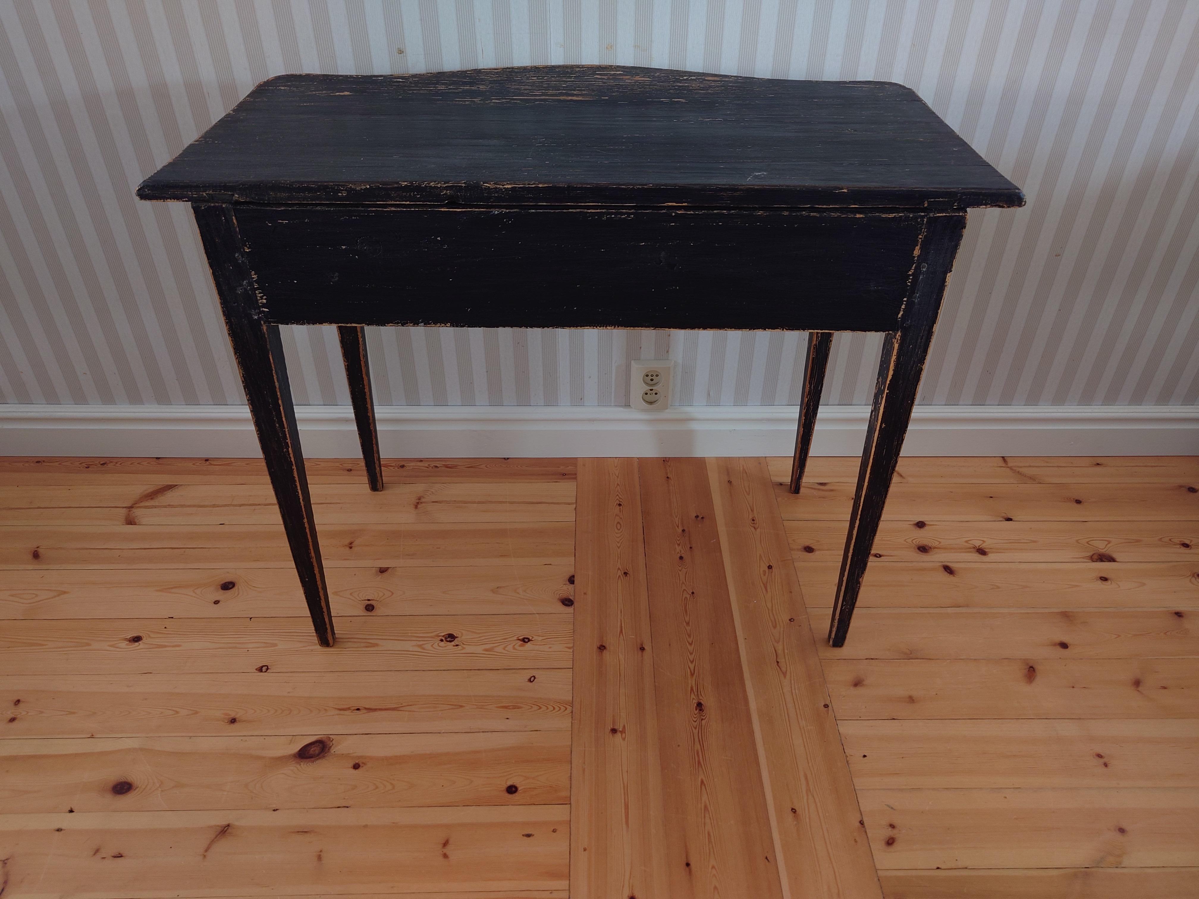 19th Century Swedish table in  transition between Rococo & Gustavian For Sale 8