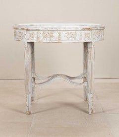 19th Century Swedish Table with Carved Griffins