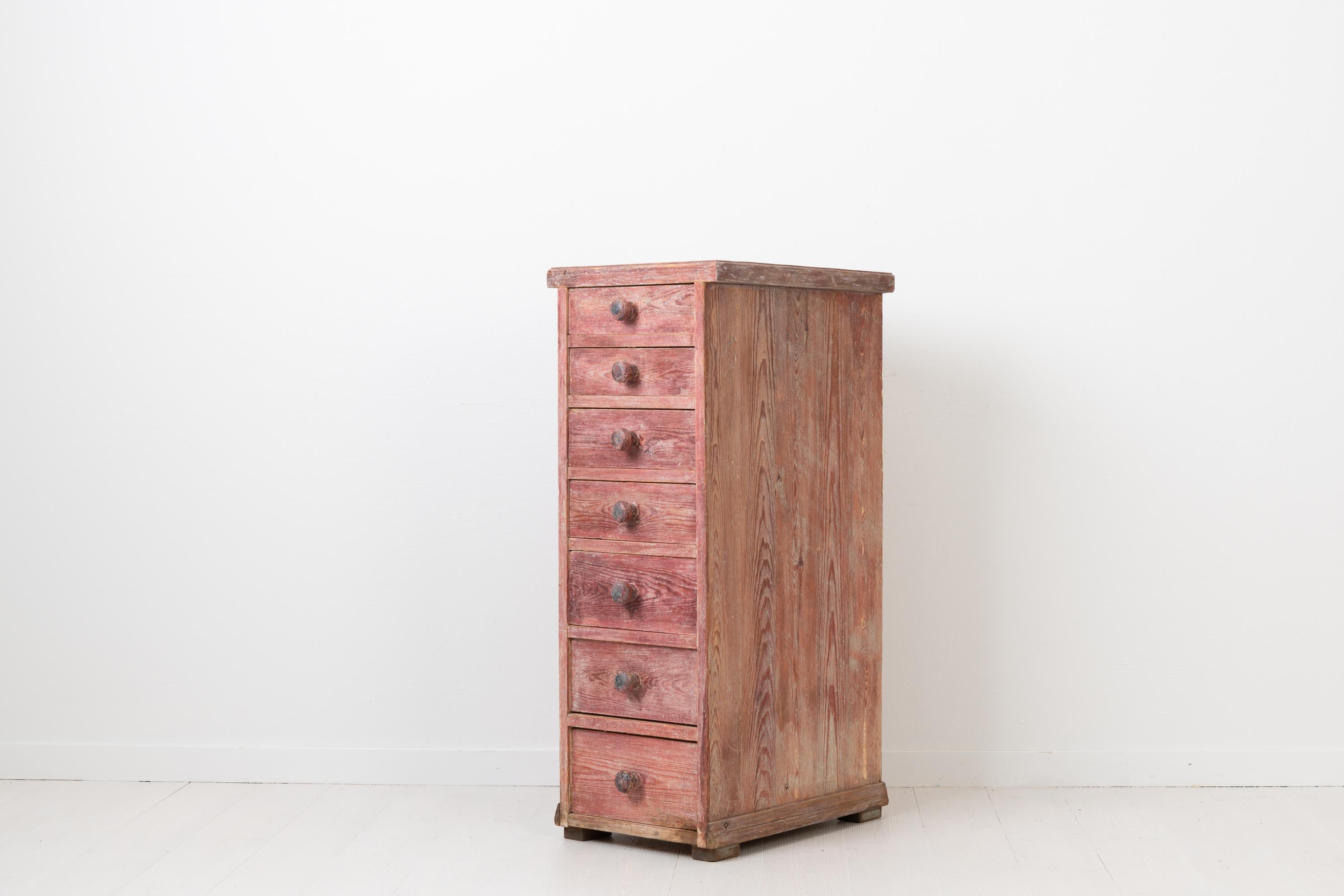 Hand-Crafted 19th Century Swedish Tall Chest of Drawers For Sale