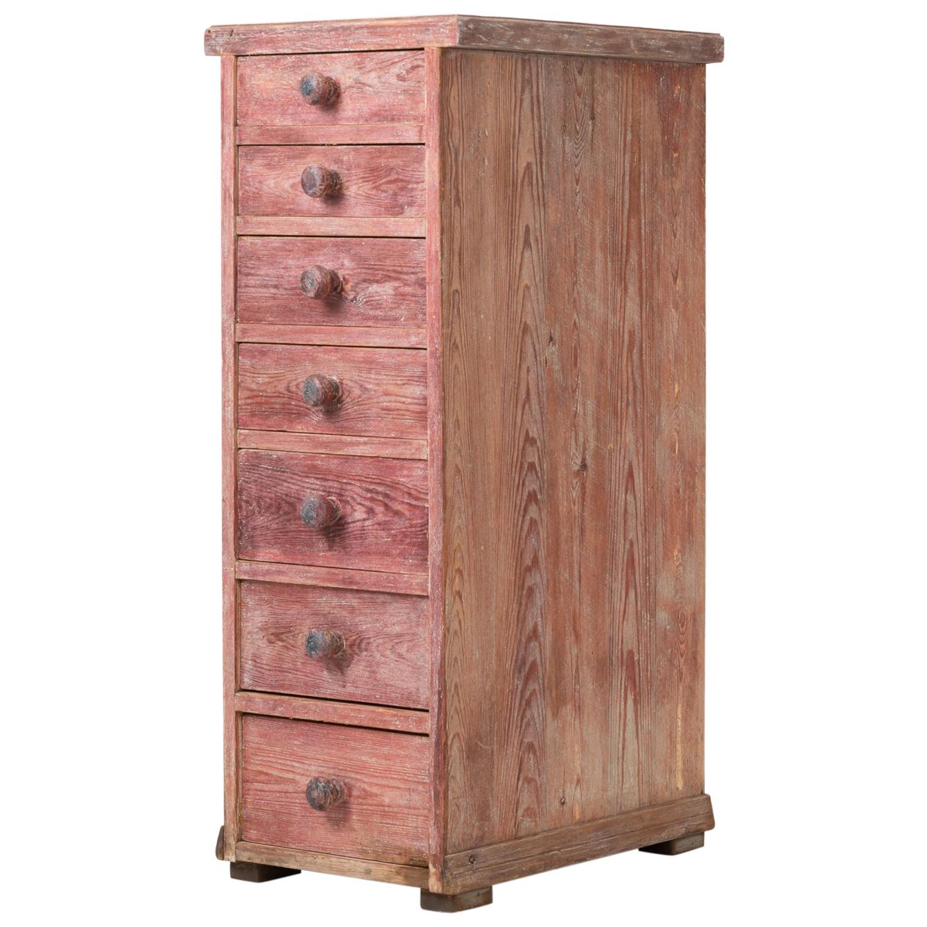 19th Century Swedish Tall Chest of Drawers For Sale