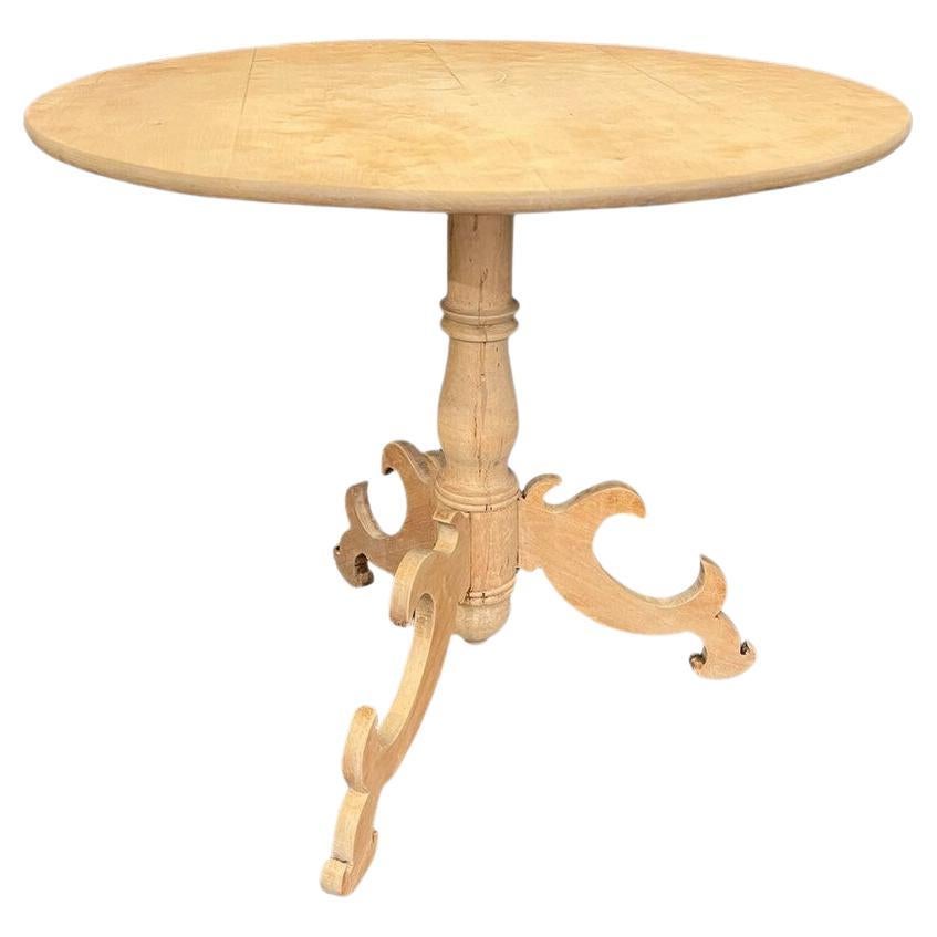 19th Century Swedish Tilt Top Accent Table