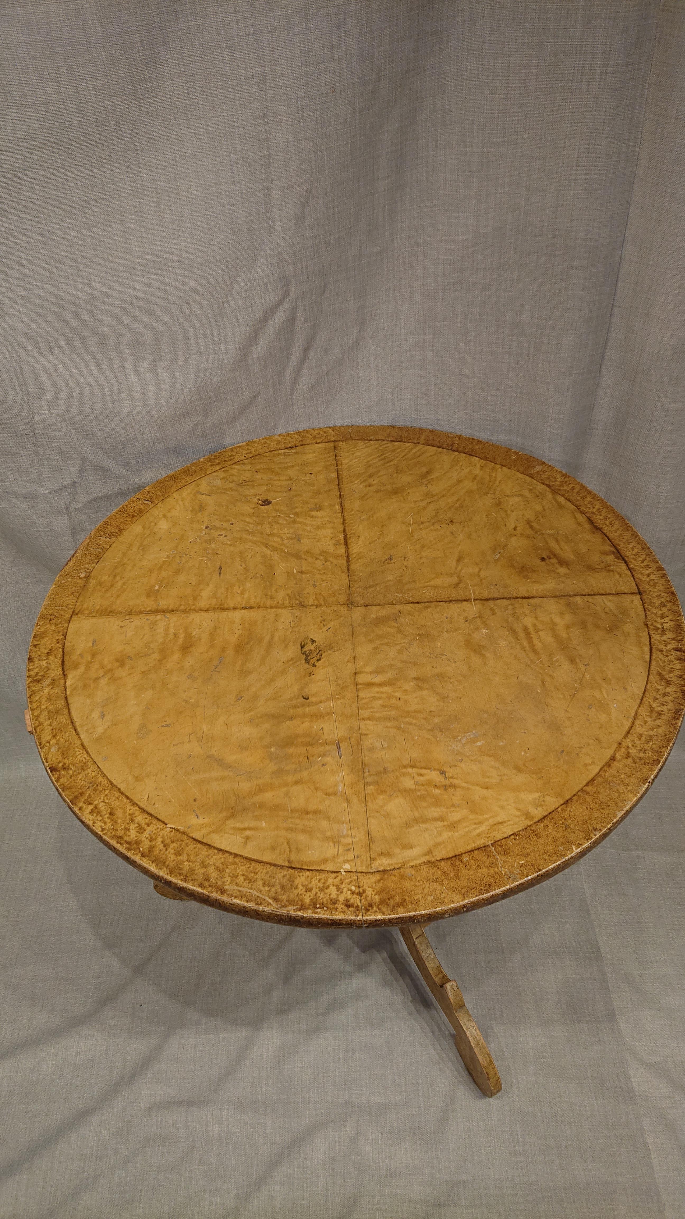 19th Century Swedish Tilt Top Table with Untouched Original Paint For Sale 10