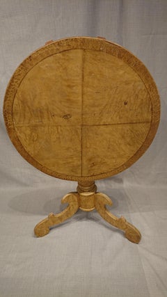 19th Century Swedish Tilt Top Table with Untouched Original Paint