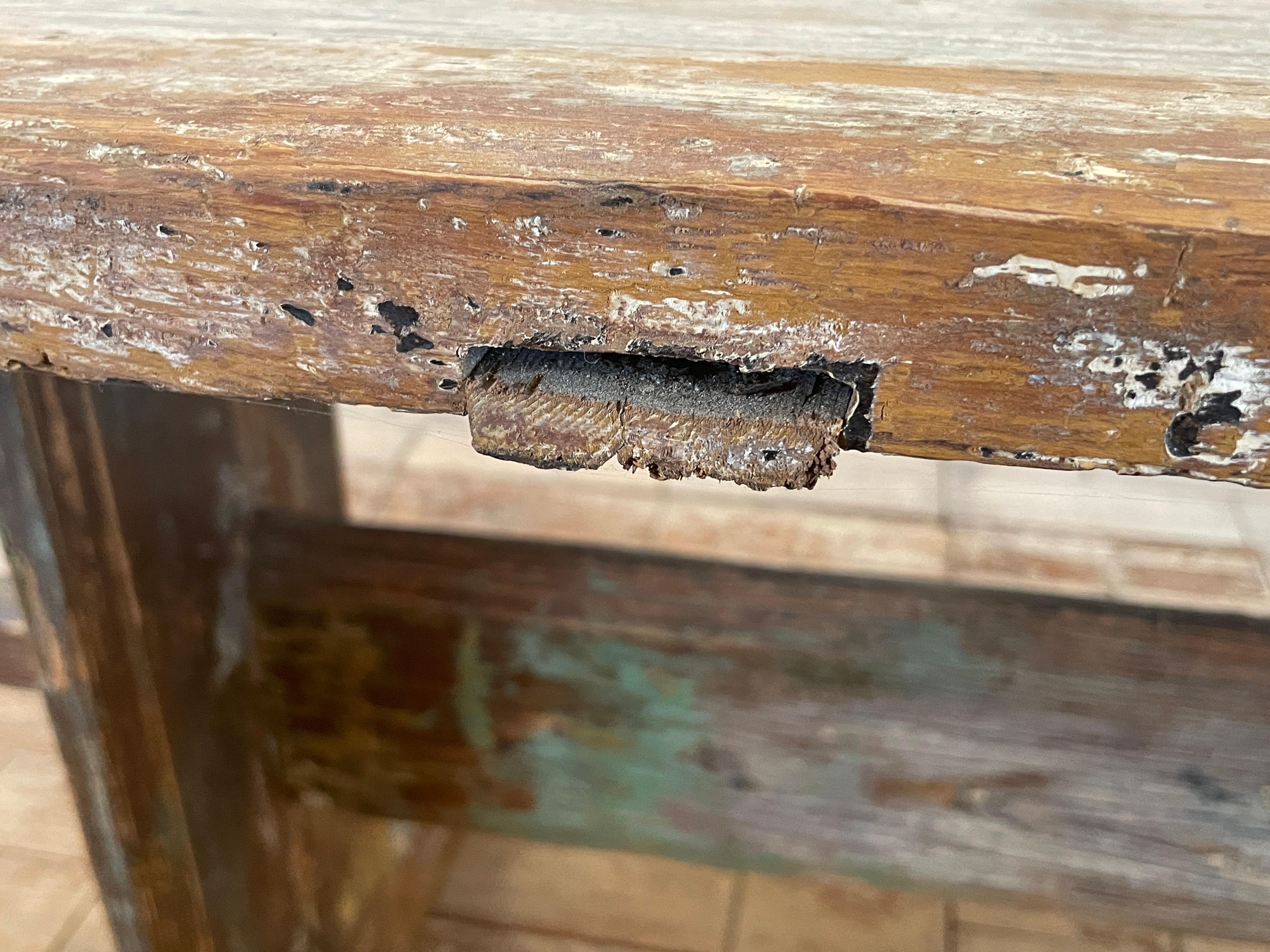 19th Century Swedish Trestle Table For Sale 5