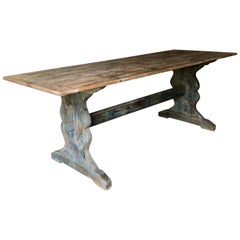 19th Century Swedish Trestle Table